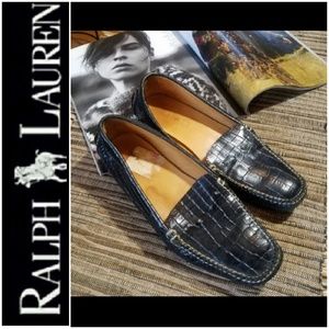 Black Ralph Lauren Loafers Size 6.5
